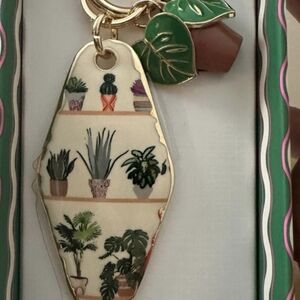 Piper K Potted Plant Succulent Bag Charm Keychain NWT!!